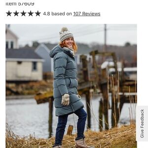 Duluth Trading Co Women's Ruffer Puffer Arctic Down Long Coat